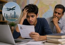 পরীক্ষা মহারাষ্ট্রে, সিট পড়লো আবুধাবিতে!