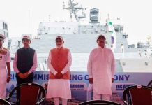 একসঙ্গে তিন যুদ্ধজাহাজ উদ্বোধন করলেন মোদি