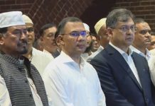 জমির উদ্দিন সরকারের জানাজায় প্রধানমন্ত্রীর অংশগ্রহণ