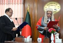 শপথ নিলেন আপিল বিভাগের নবনিযুক্ত বিচারপতি হাবিবুল গনি