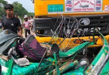 সিলেটে ট্যাংকলরি-অটোরিকশা সংঘর্ষে একই পরিবারের তিনজনসহ নিহত ৪
