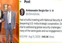 মার্কিন কূটনীতিক সার্জিও গোরের সঙ্গে অজিত দোভালের বৈঠক অনুষ্ঠিত