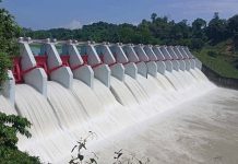 কাপ্তাই বাঁধের ১৬ কপাট ৩ ফুট খোলা, ছাড়ছে ৯০ হাজার কিউসেক পানি