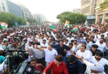 দিল্লিতে লাখো মানুষের পদযাত্রা
