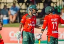৩৩ ওভারেই অলআউট, ৯৯ রানে জিম্বাবুয়ের কাছে হারল টাইগাররা
